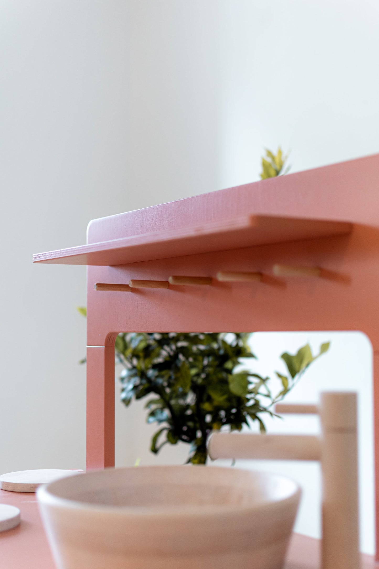 Wooden Play Kitchen - Dusty Pink Kids Room Furniture Midmini 