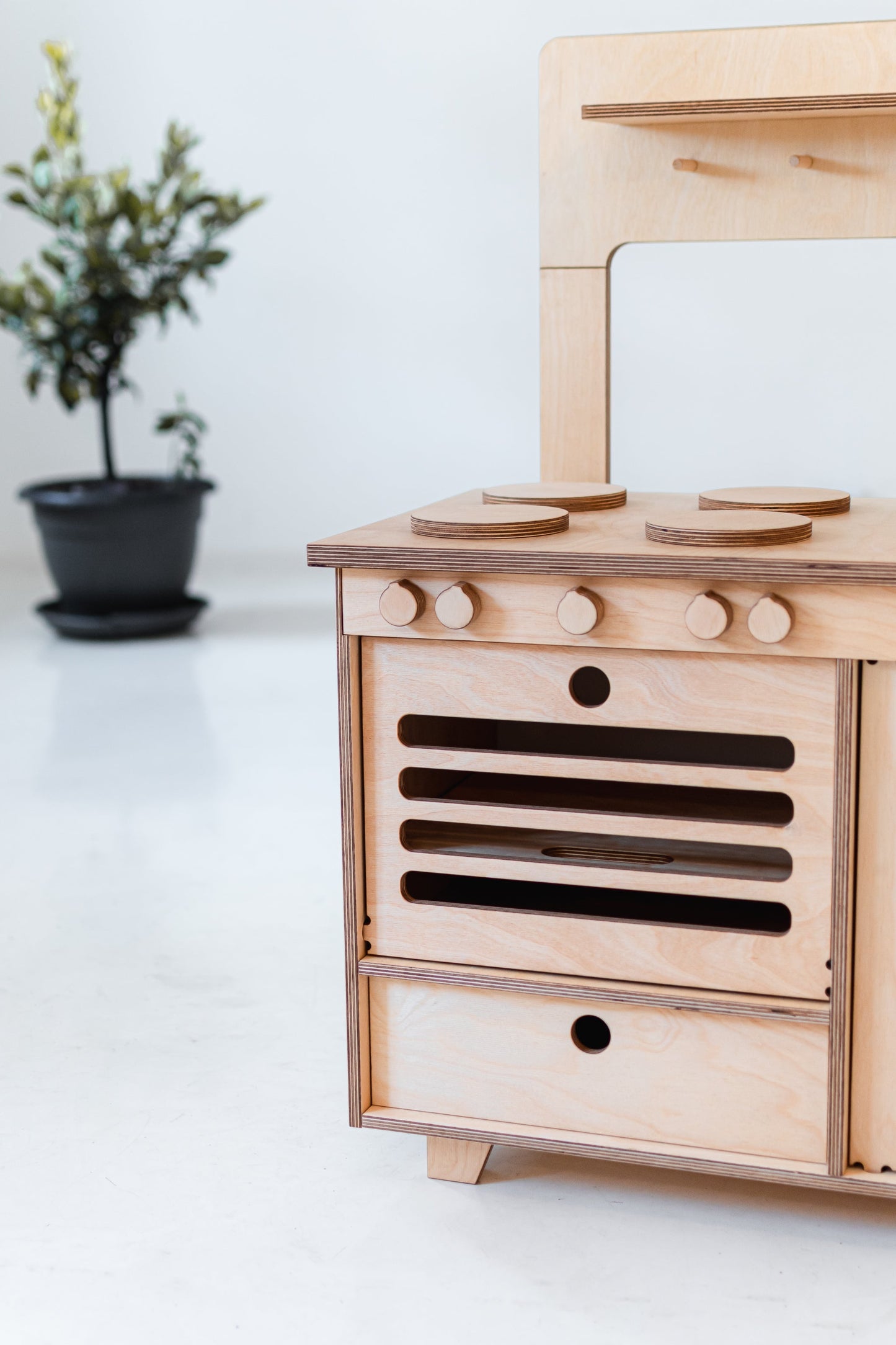Montessori Wooden Play Kitchen Kids Room Furniture Midmini 