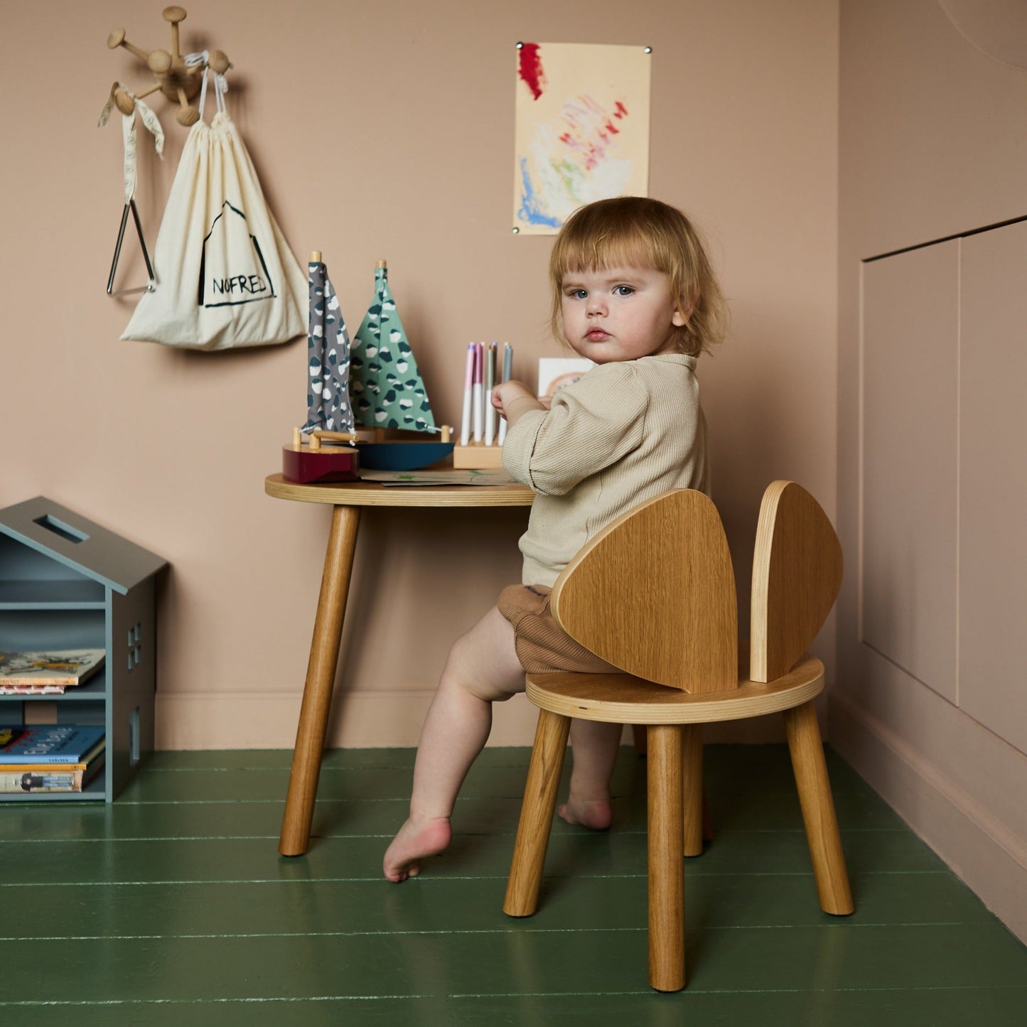 Mouse Chair age 2-5 Wood Nofred 