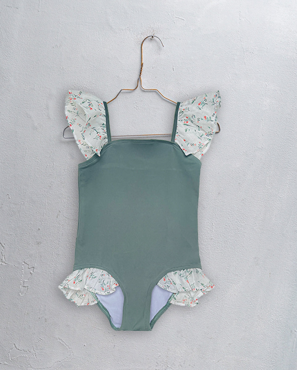 Nereida Swimsuit Green Swimwear Cosmosophie 