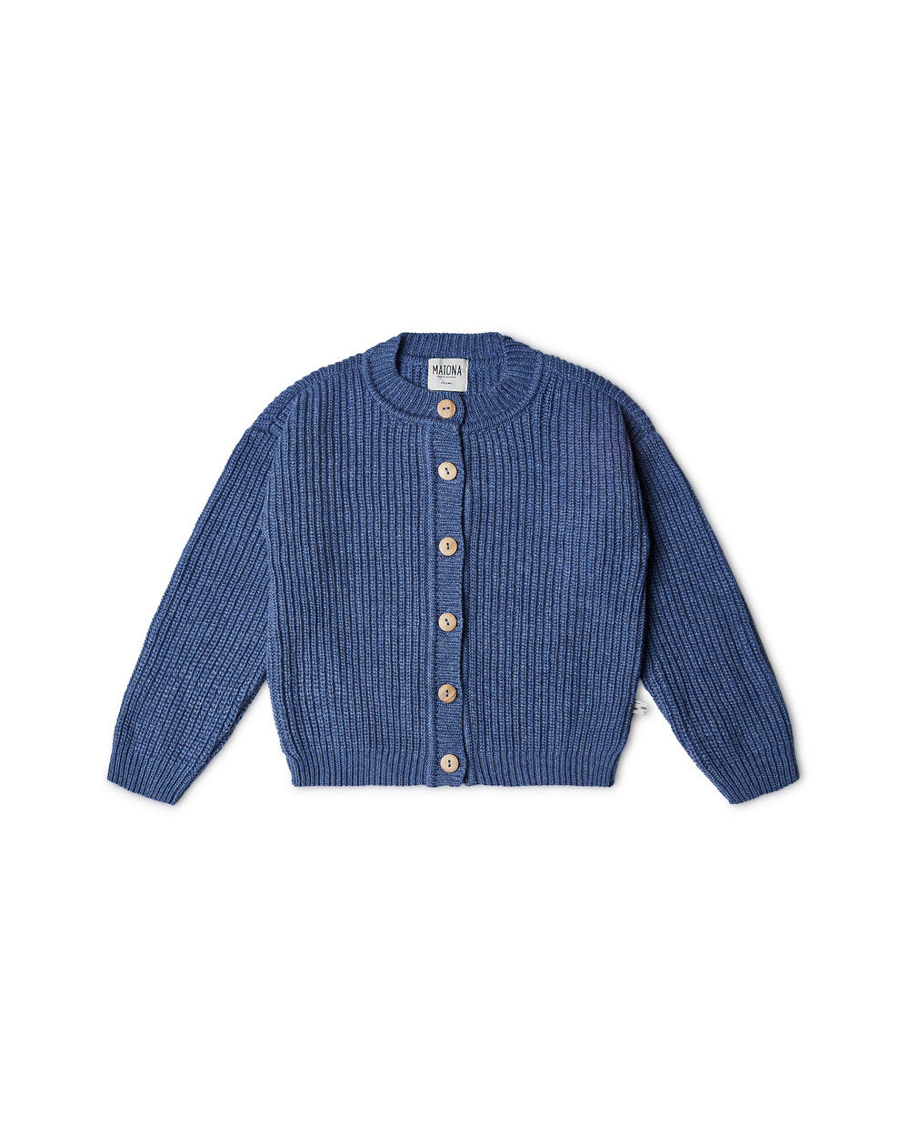Nico Cardigan Thunder Blue Knitwear Matona 