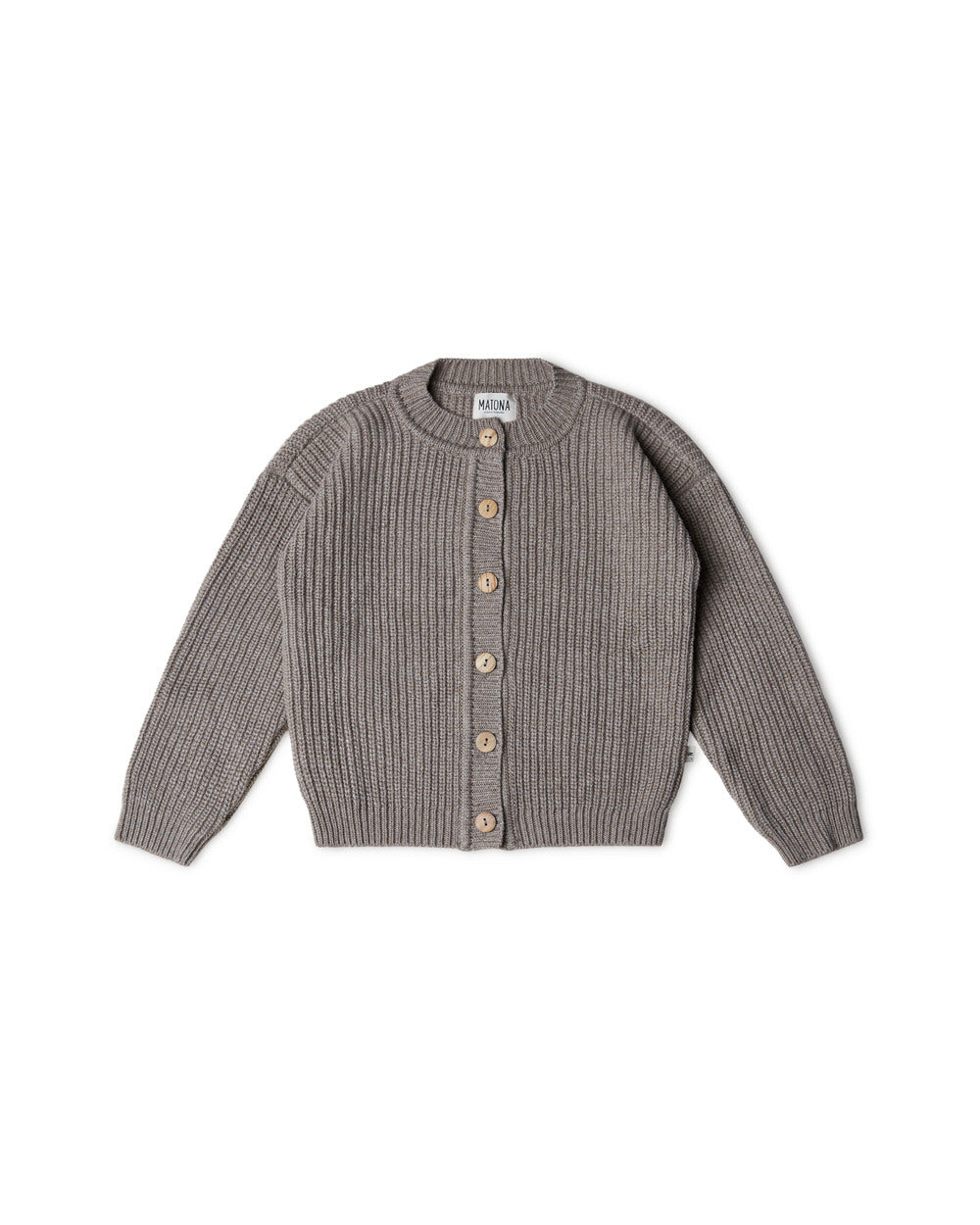 Nico Cardigan Taupe Knitwear Matona 