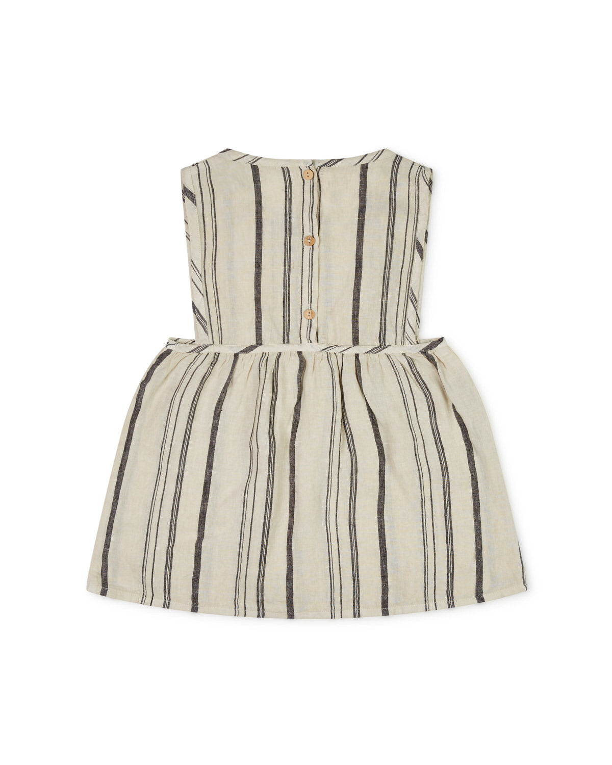 Nora Pinafore Dress Beige & Striped Dresses Matona 