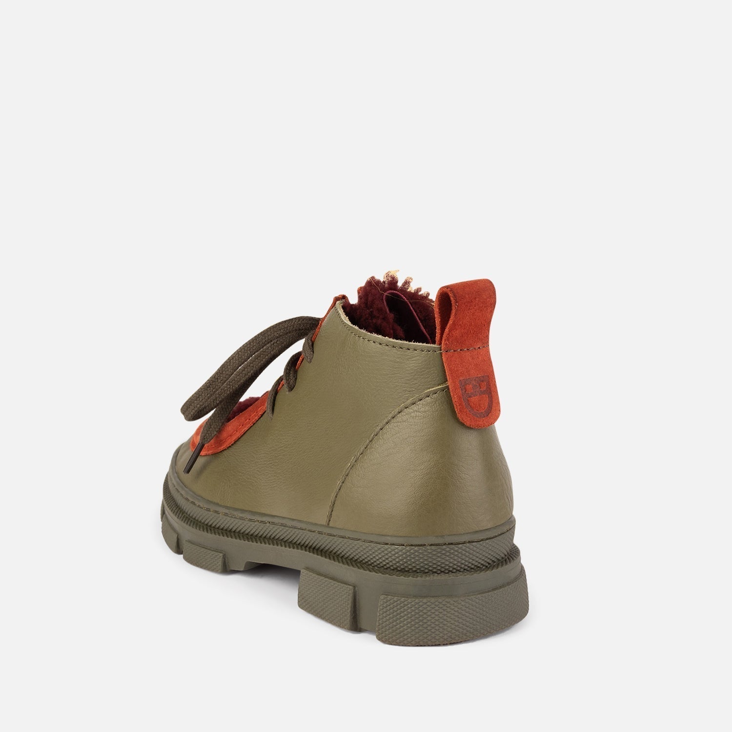 Wallabee Boots - Olive & Bordeaux Shoes Dulis Shoes 