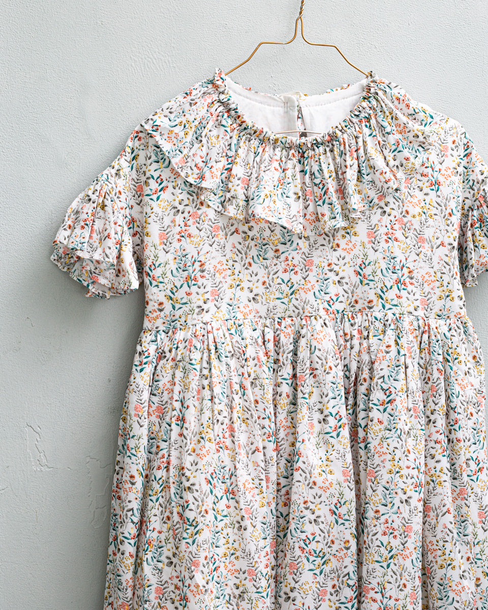 Pierrot Dress Garden Print Dresses Cosmosophie 