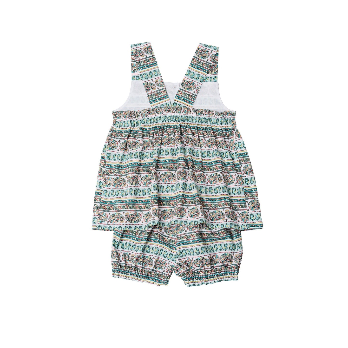 Pyjama Cat Green Ethnic Nightwear BabyChi 