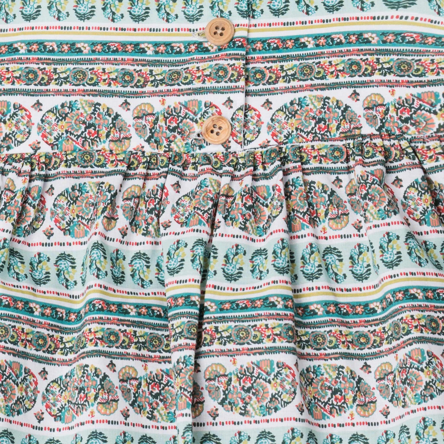 Pyjama Cat Green Ethnic Nightwear BabyChi 