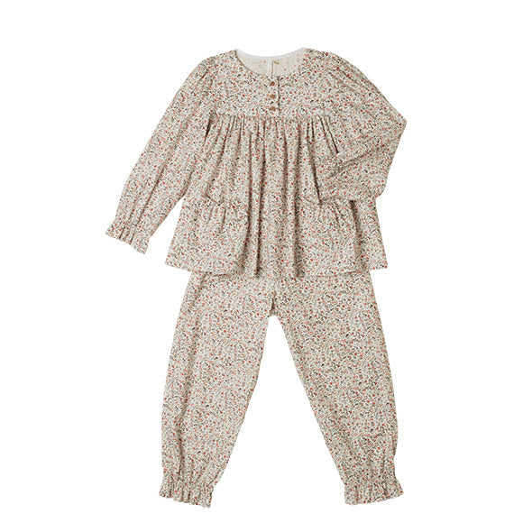 Pyjama Vice Flowers Pink-Blue Nightwear BabyChi 