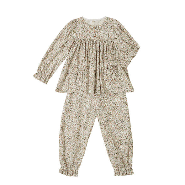 Pyjama Vice Flowers Green Nightwear BabyChi 