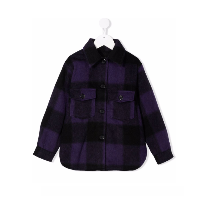 Oversized checked shirt