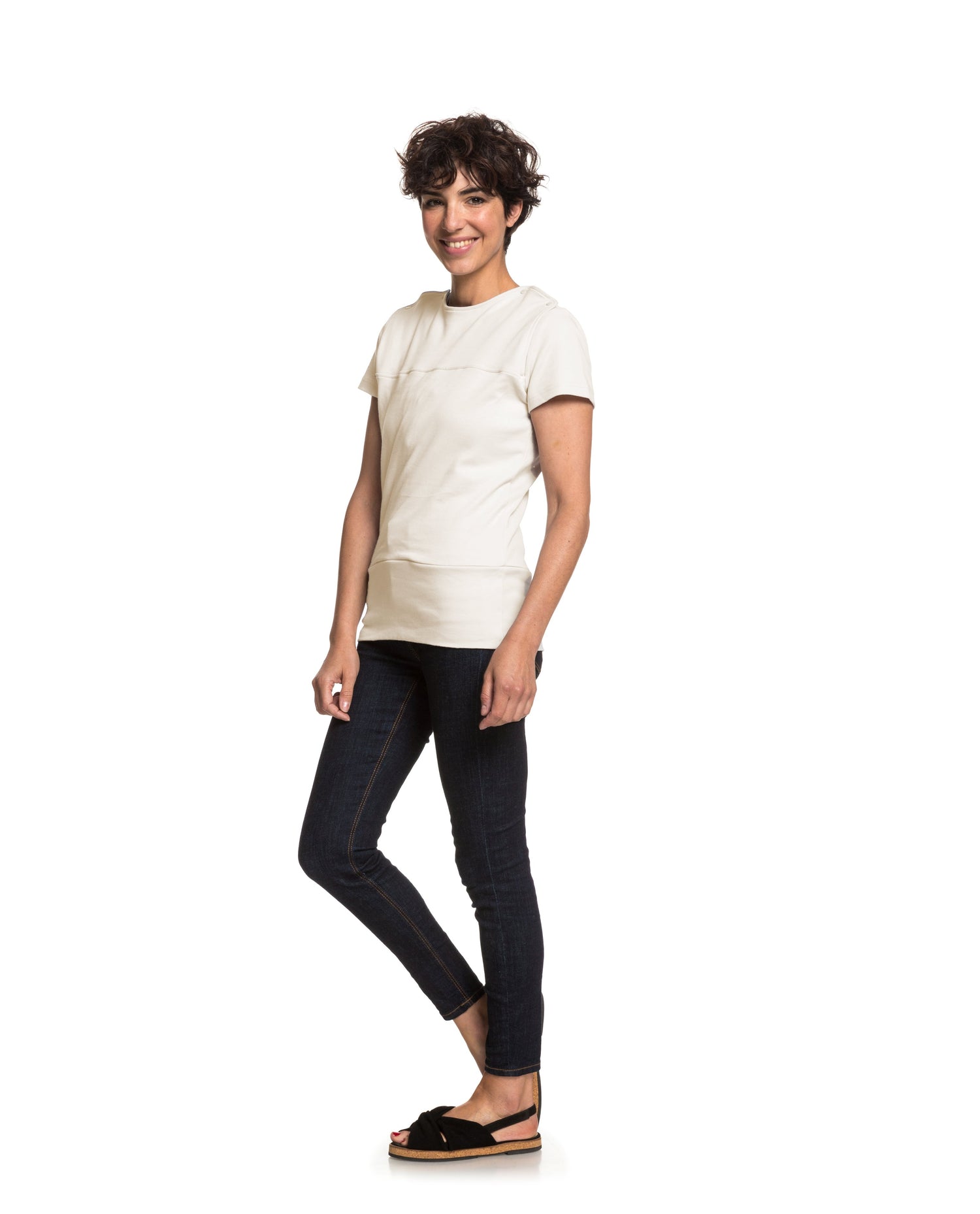 Baby carrier t-shirt | Summer Mama | Ecru Carriers Mama Hangs 