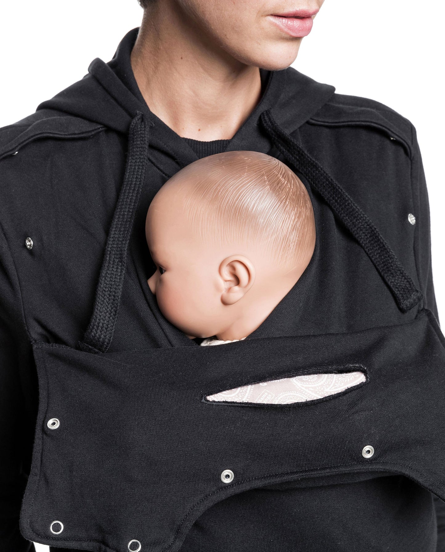 Baby carrier sweatshirt | Mama Plays | Black Carriers Mama Hangs 