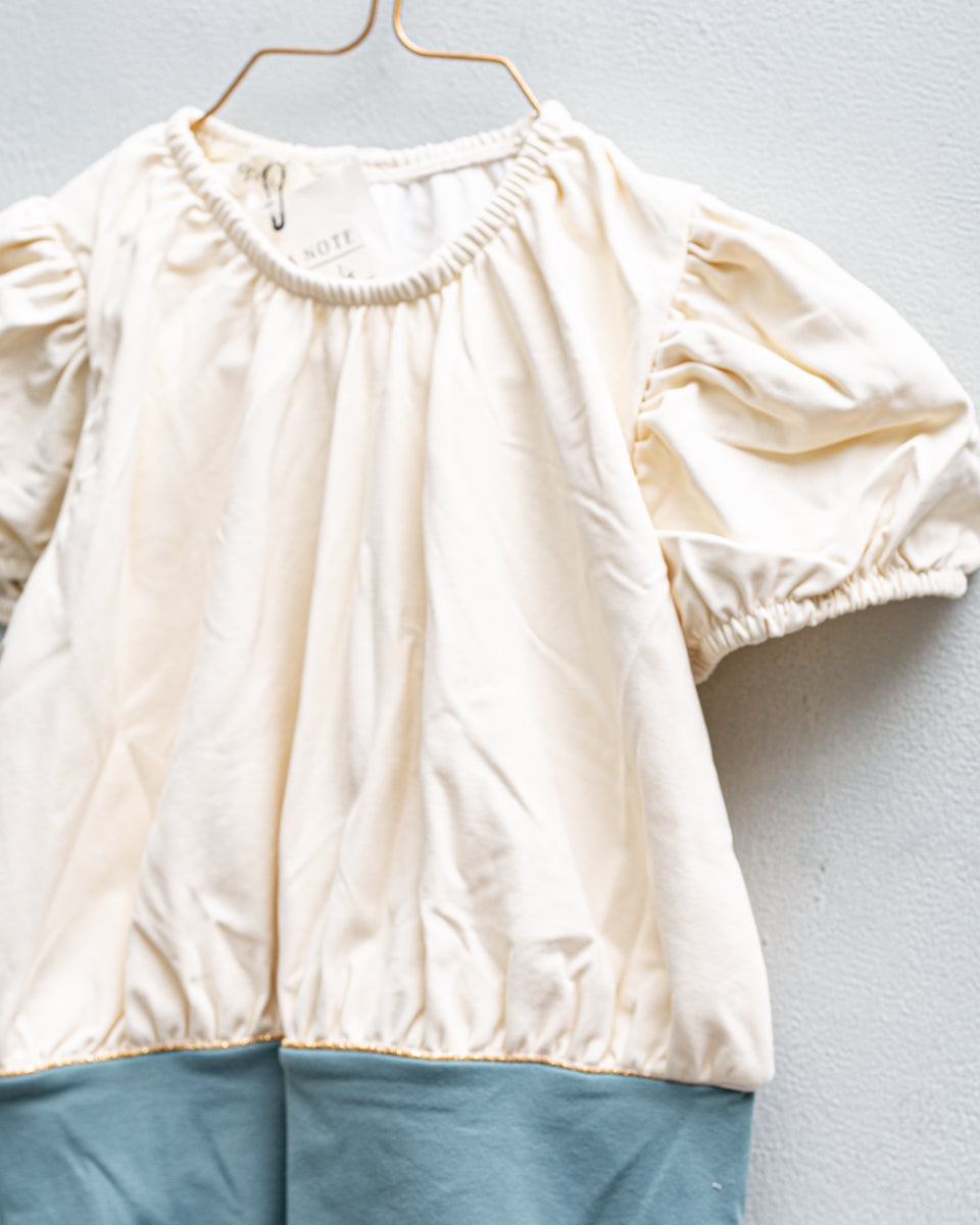 Tee Swimsuit Ivory Green Swimwear Cosmosophie 