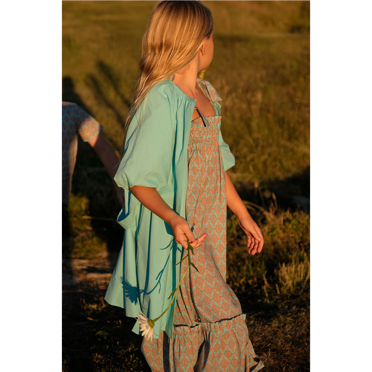 Nightdress Azteca Blue-pink