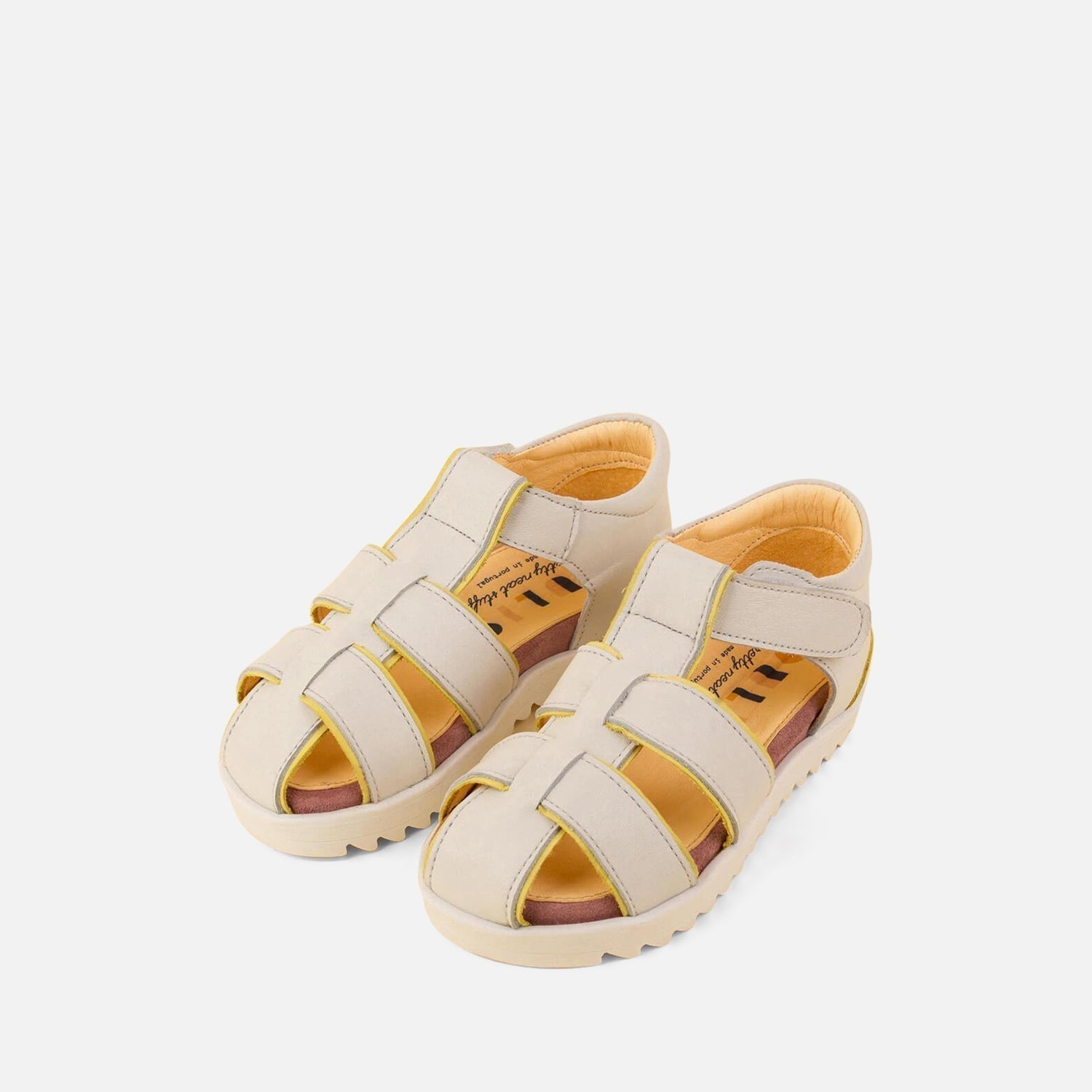 White Velcro Strap Sandals Shoes Dulis Shoes 