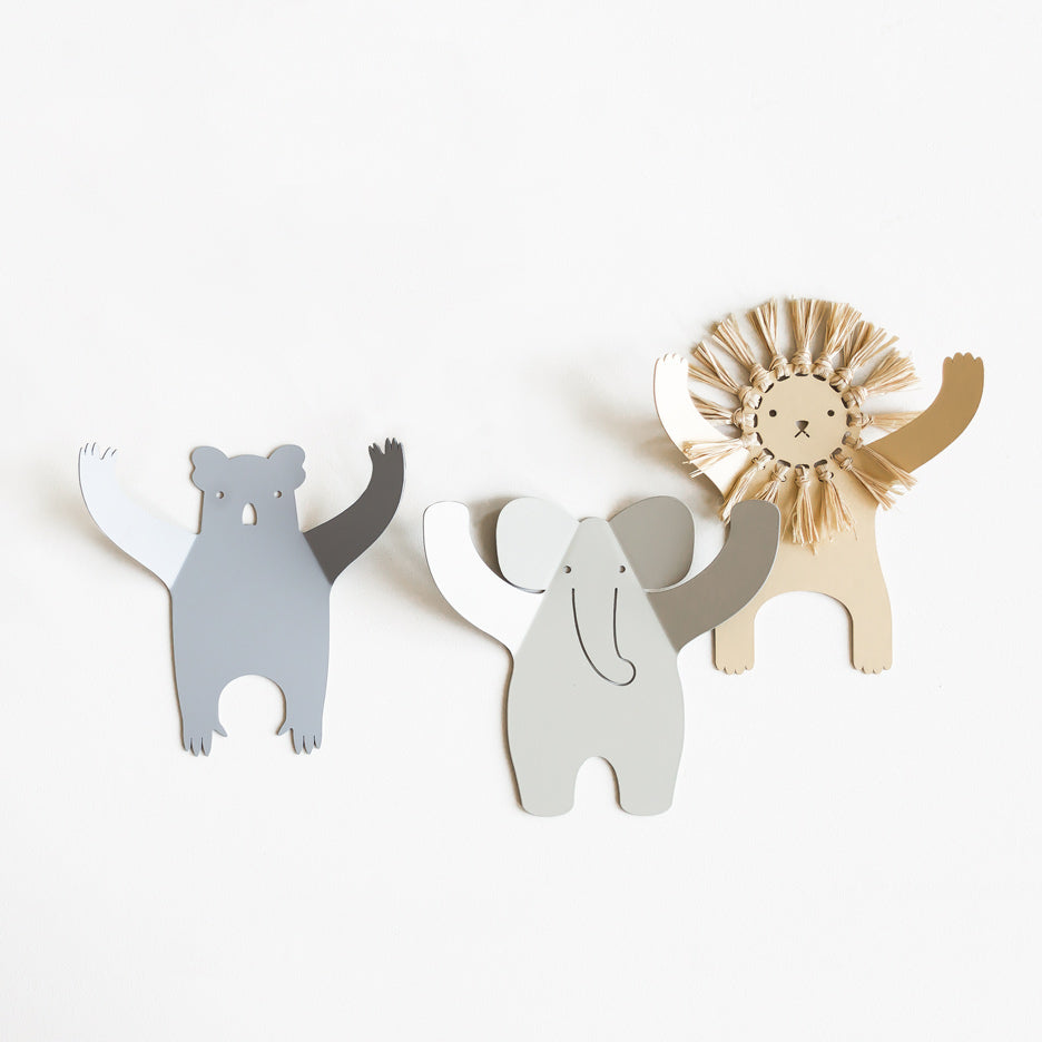Wild animals hangers Wallart Tresxics 