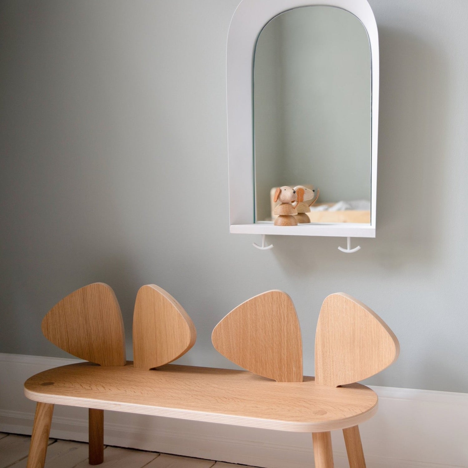 Mouse Bench age 2-5 Wood Nofred 
